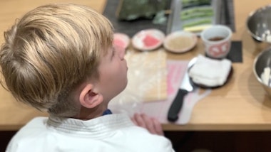 Art Sushi Roll Making