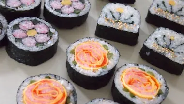 Art Sushi Roll Making