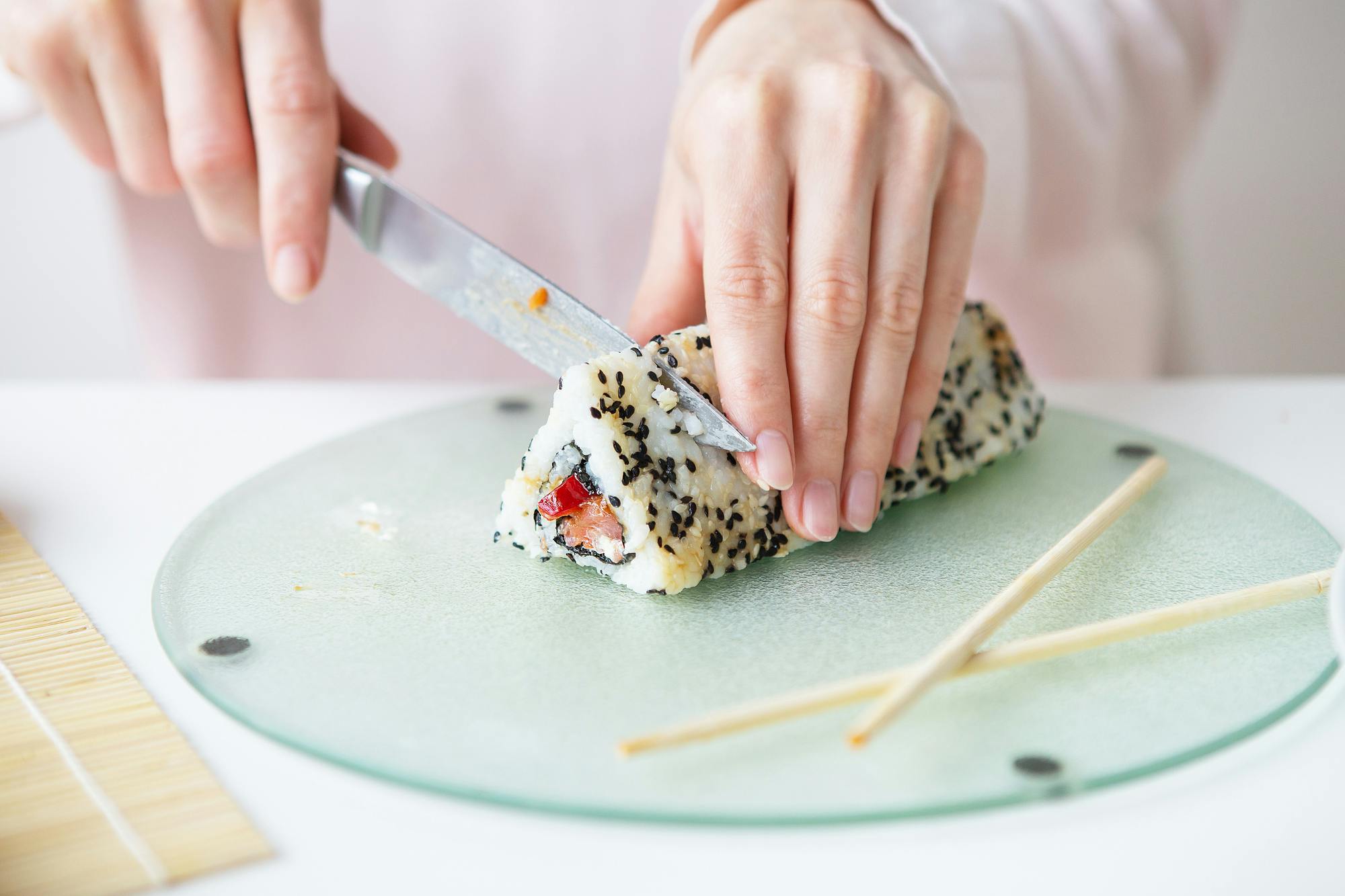 Sakura: Art Sushi Roll Making At Local Home