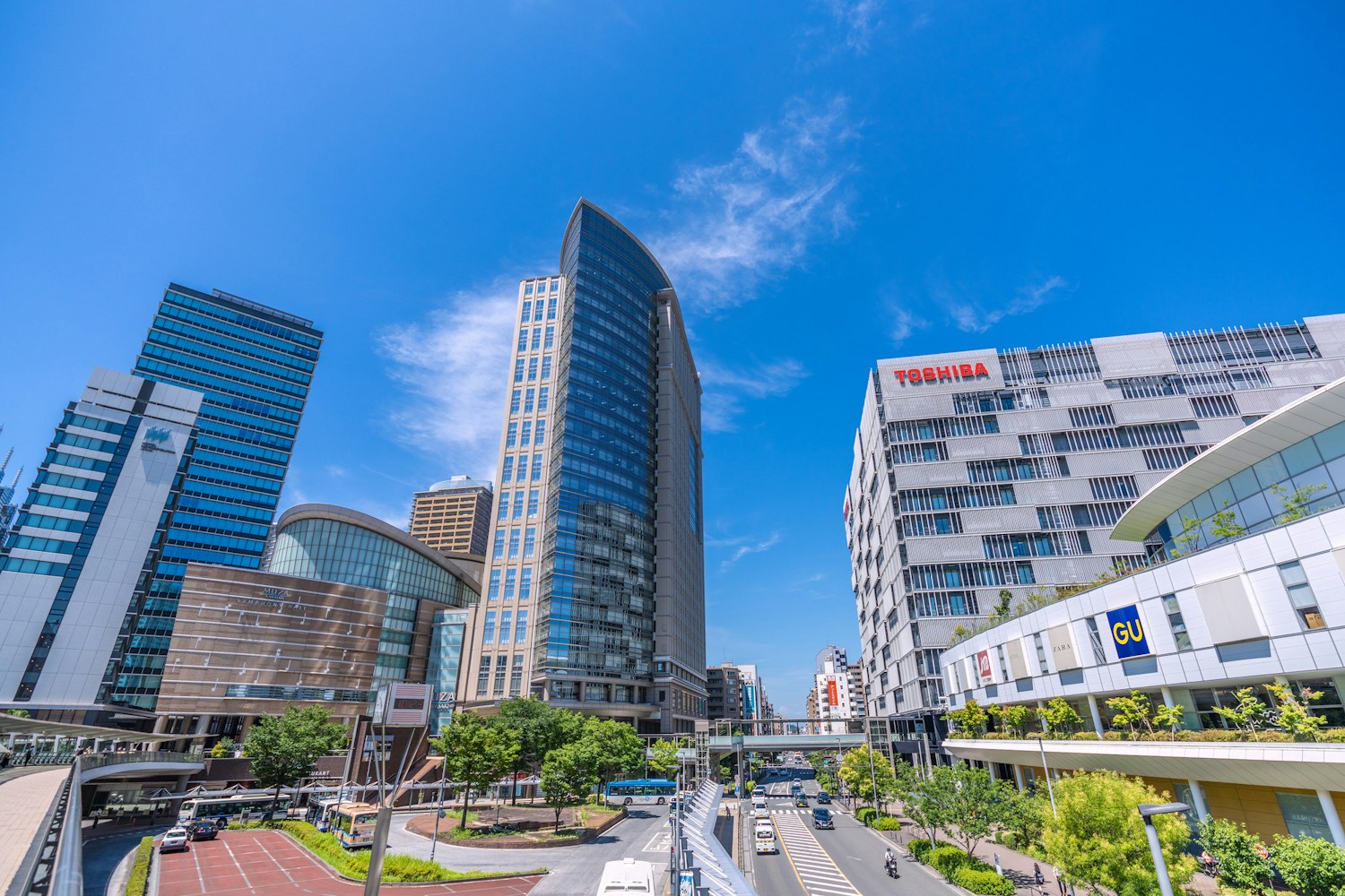View of Kawasaki cityscape