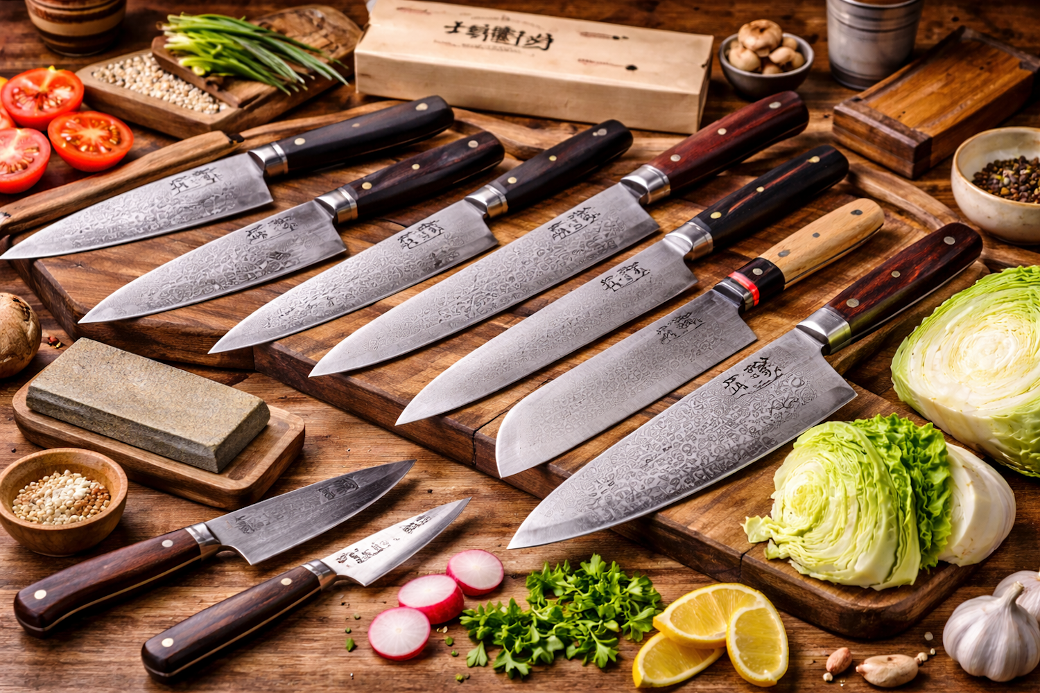 Authentic Japanese kitchen knives crafted for precision and performance