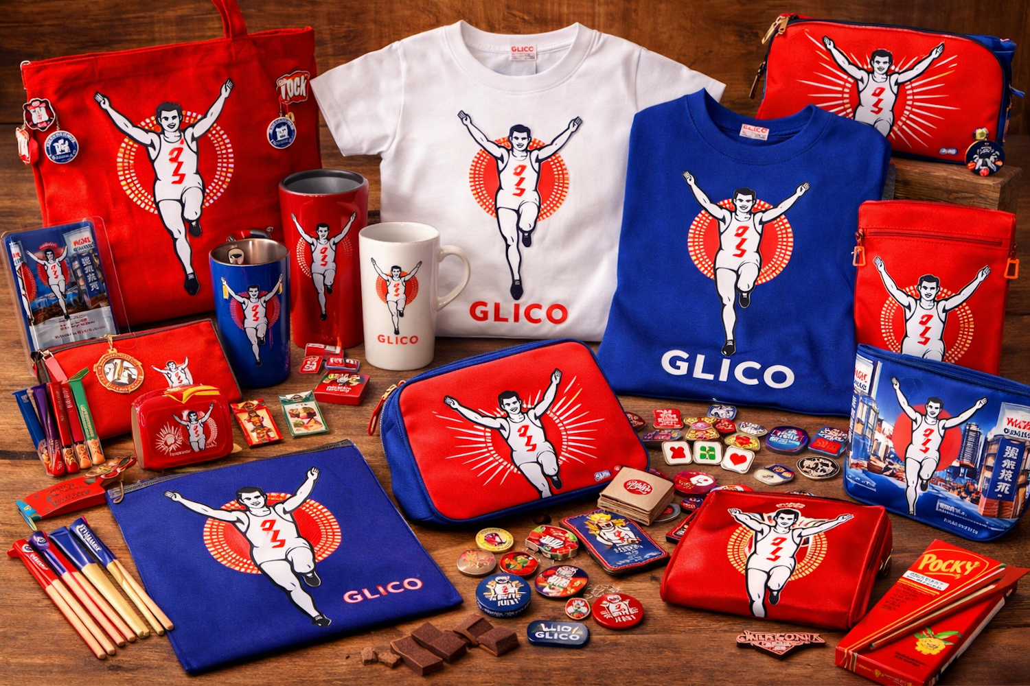 Glico Running Man merchandise inspired by Osaka’s most recognizable symbol