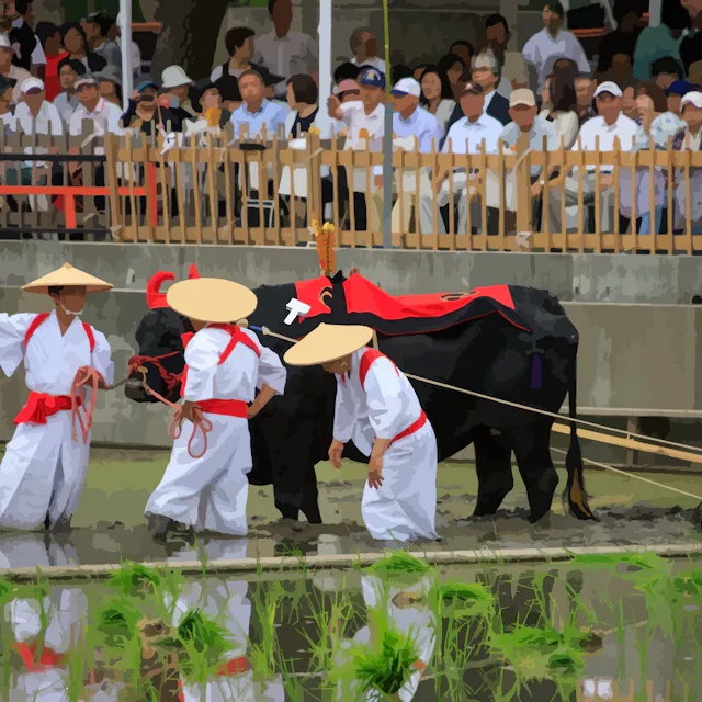Okayama Korakuen Rice Planting Festival Okayama Korakuen Rice Planting Festival