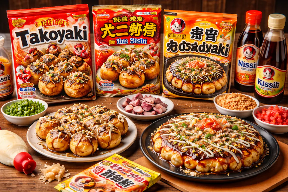 Instant takoyaki and okonomiyaki mixes inspired by Osaka’s iconic dishes