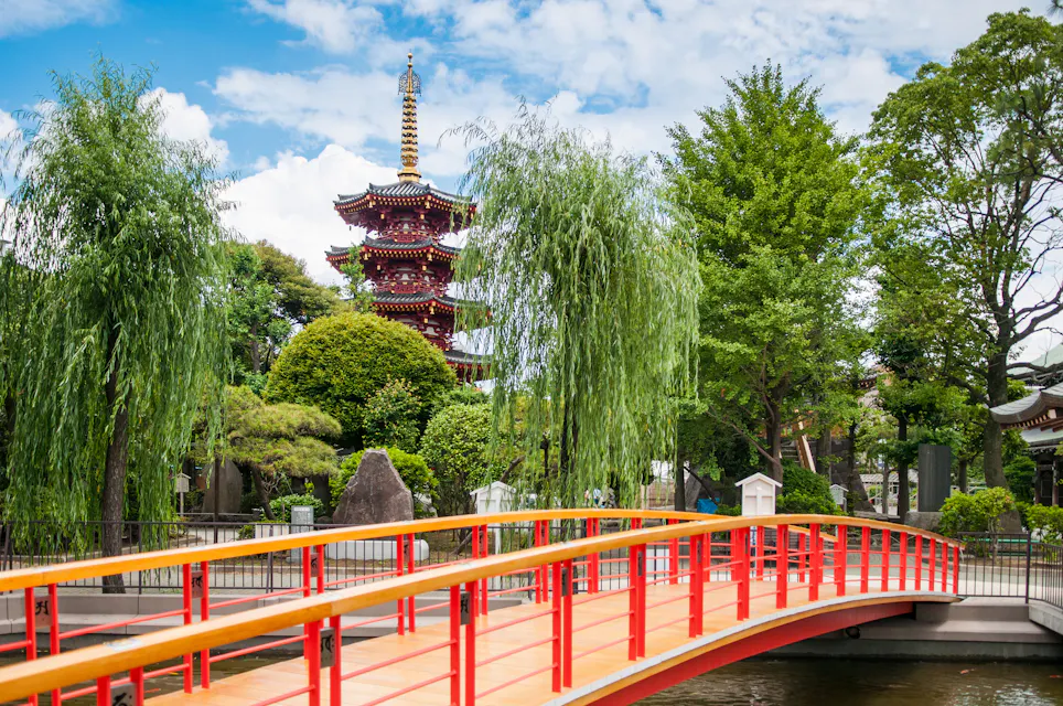 Pagoda of Kawasaki Daishi Temple, Kawasaki, Japan