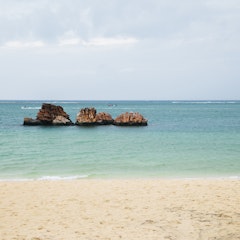 Araha Beach in Chatan Town, Okinawa Araha Beach in Chatan Town, Okinawa