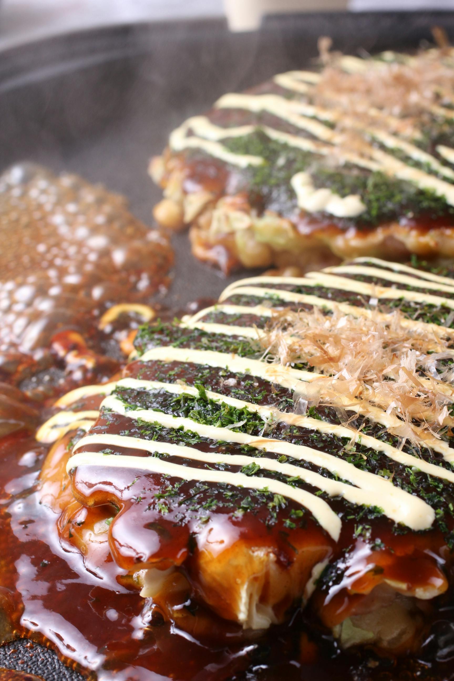 Okonomiyaki Making Experience in Shinjuku, Tokyo