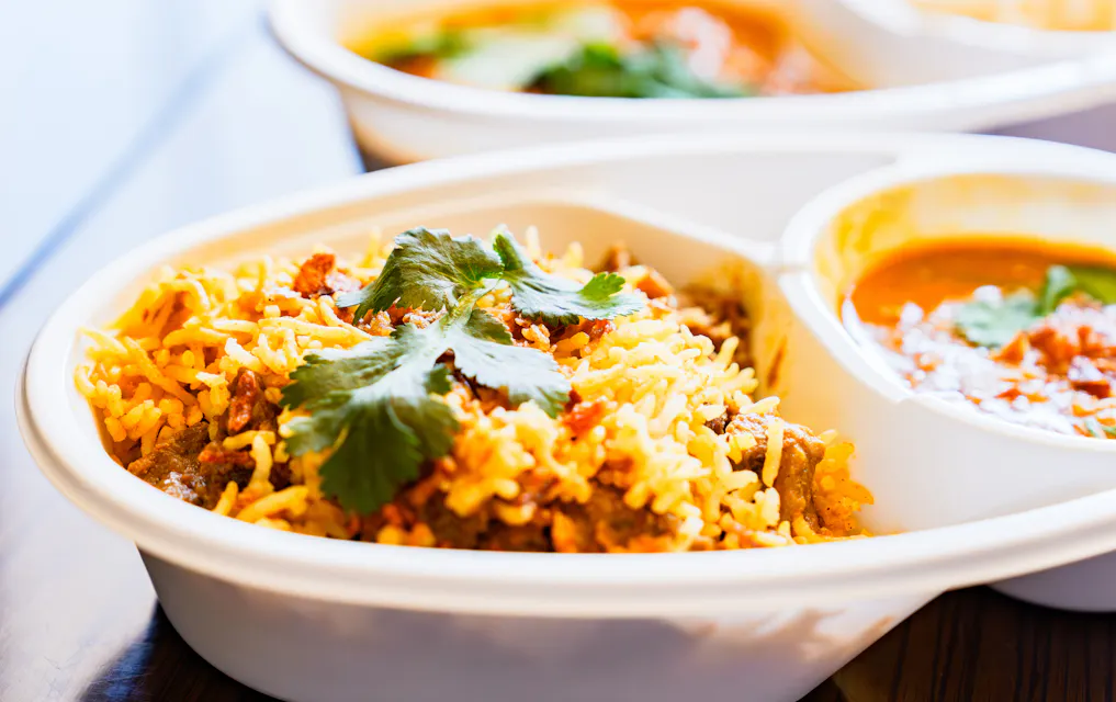 Biryani is a trendy food with a fragrant spice flavor