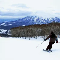Hokkaido Niseko Ski Area and Mount Yotei landscape Hokkaido Niseko Ski Area and Mount Yotei landscape