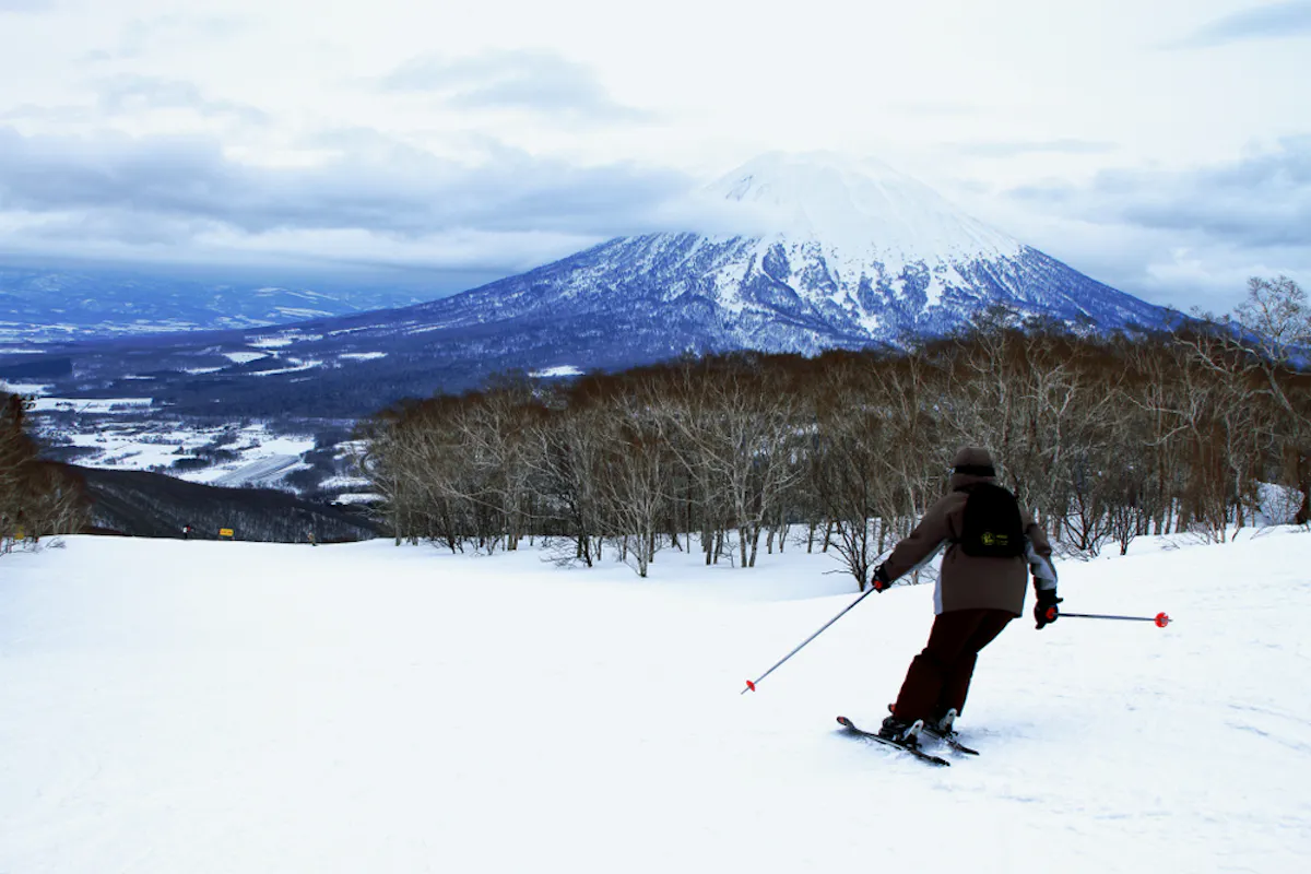 Hokkaido Niseko Ski Area and Mount Yotei landscape Hokkaido Niseko Ski Area and Mount Yotei landscape