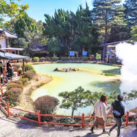 Famous hot spring (onsen) in Beppu, Oita, Japan Famous hot spring (onsen) in Beppu, Oita, Japan