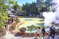 Famous hot spring (onsen) in Beppu, Oita, Japan