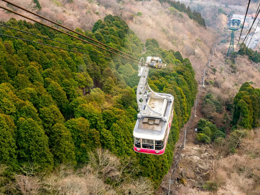 Beppu Ropeway offers stunning panoramic views as it ascends Mount Tsurumi