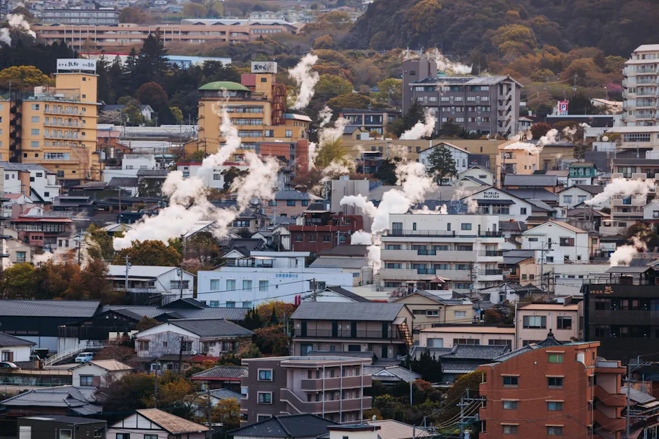 Kannawa onsen distict