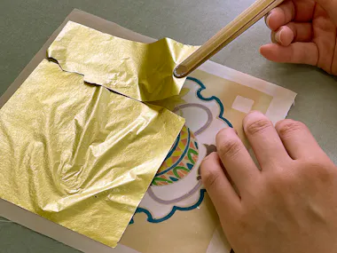 Silk White Fabric Museum & Yuzen Gold Painting Experience