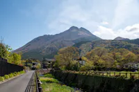 Photograph of Mt. Yufu, a famous mountain in Oita prefecture