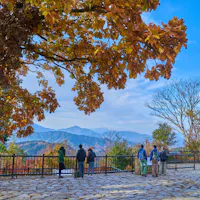 View of Mt.Fuji from Mt.Takao summit in Hachioji city,Tokyo,Japan View of Mt.Fuji from Mt.Takao summit in Hachioji city,Tokyo,Japan