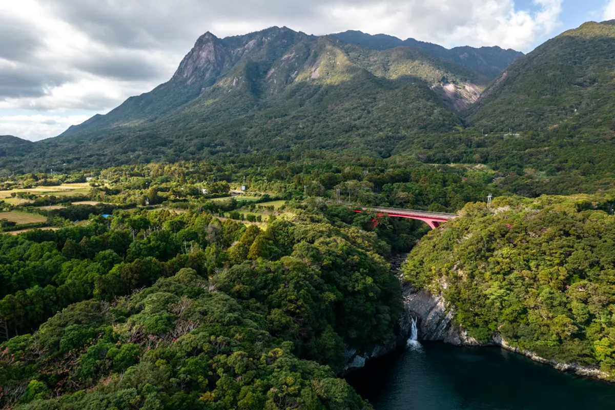 Aerial view of the southern part of Yakushima Island Aerial view of the southern part of Yakushima Island