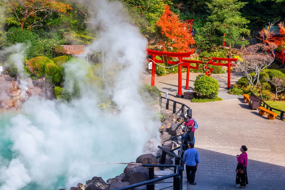 Umi Jigoku hot spring in Beppu, Oita