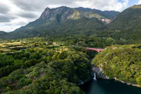 Aerial view of the southern part of Yakushima Island