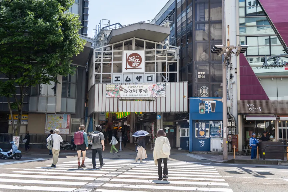 Omicho market is one of the popular attraction in Kanazawa
