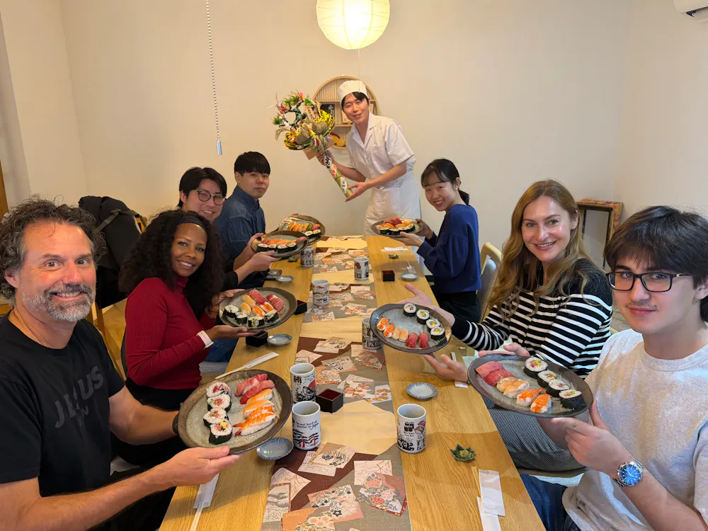 Asakusa Sushi, Sake, and Matcha Experience