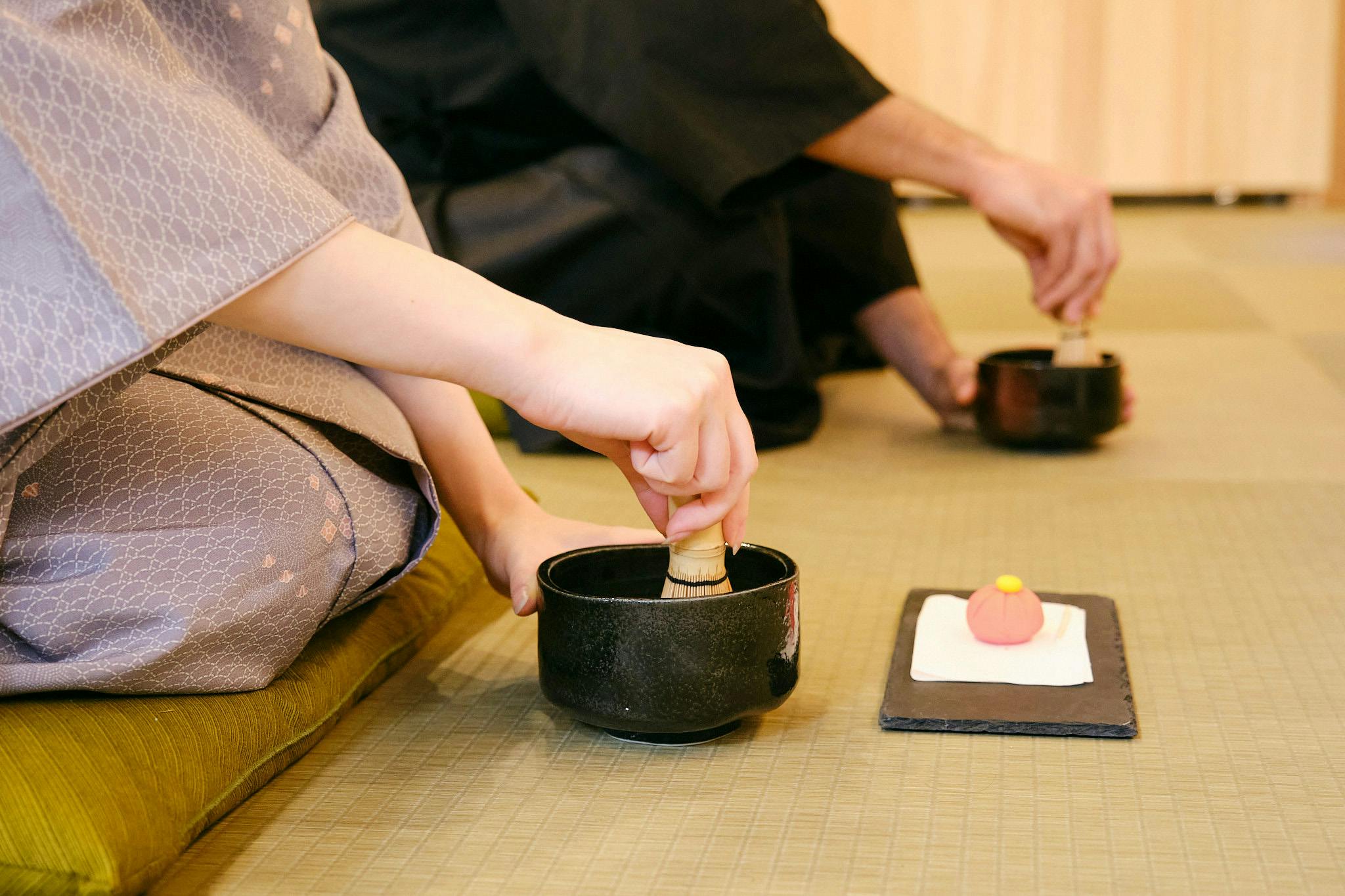 Tea Ceremony with Sakura Sweets Making in Tokyo