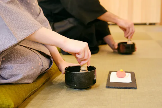 Tea Ceremony with Sakura Sweets Making