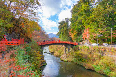 Shinkyo Bridge in Autumn, Nikko, Tochigi, Japan