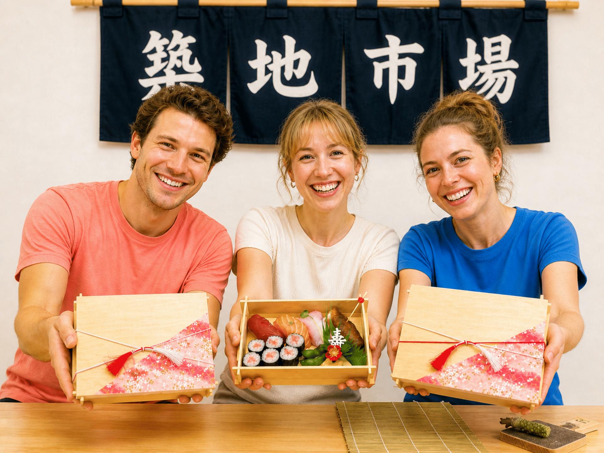 Sushi and Bento Making Class in Tsukiji, Tokyo