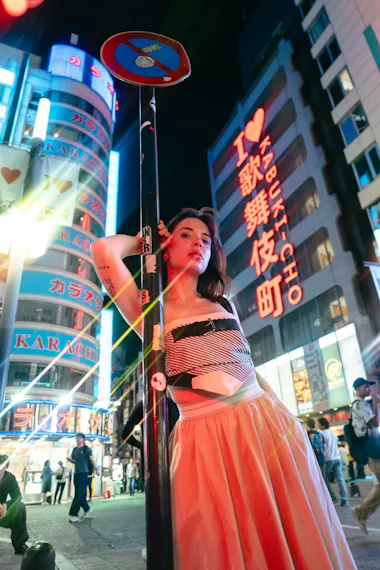 Shinjuku Neon Night Photoshoot