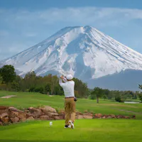 golf course with Fuji mt golf course with Fuji mt