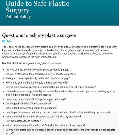 Guide to Safe Surgery