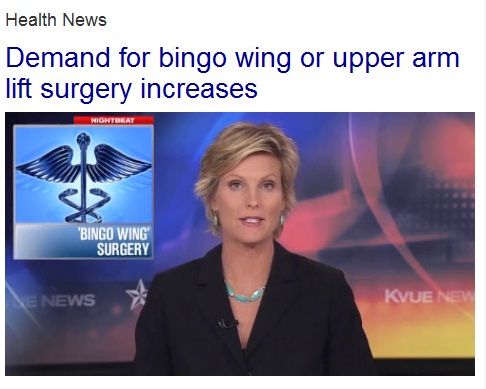 KVUE Health News NIghtbeat with Jim Bergamo: Demand for Bingo Wing or Upper Arm Surgery Increase