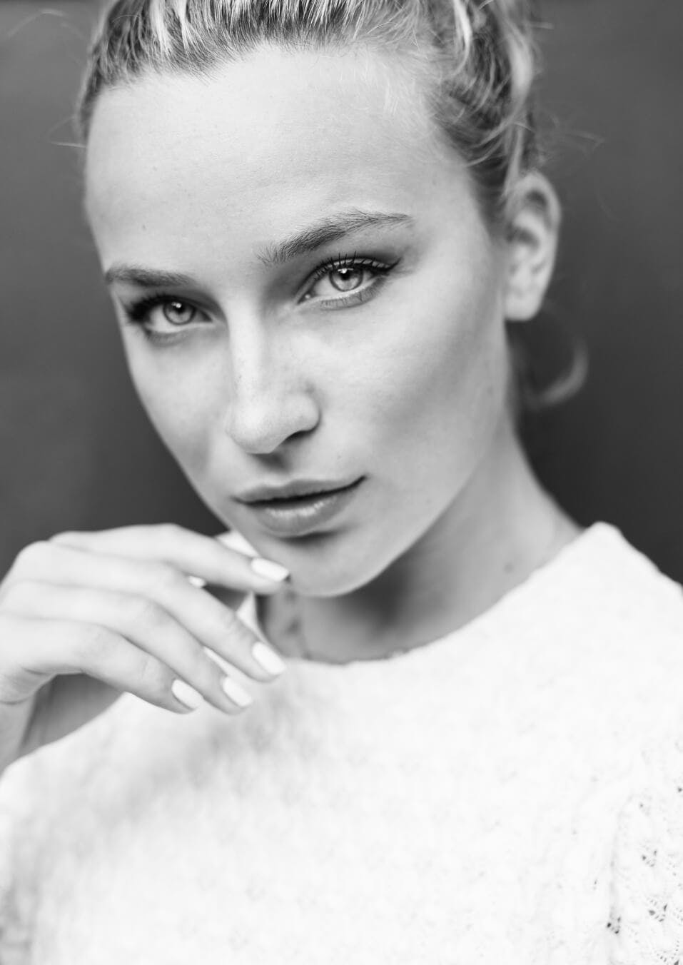 Picture of a beautiful woman looking at the camera