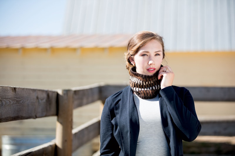 Featuring a spectrum of natural alpaca colors, this pattern is quick and delightful. Photos by George Boe