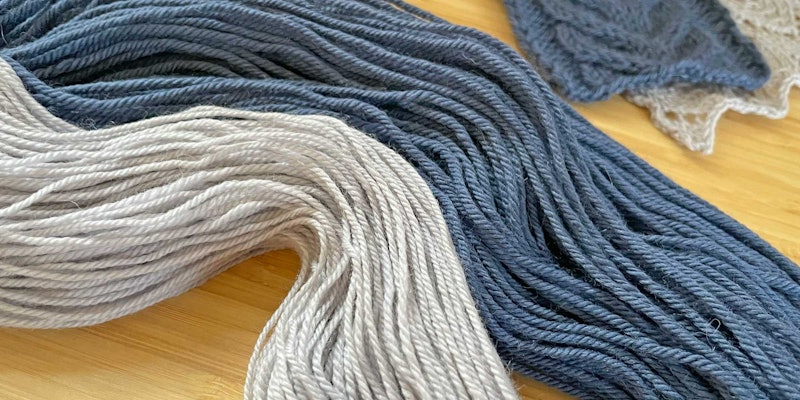 What’s in your yarn? From top: Yarn Citizen Unity Worsted in thunderstorm and Yarn Citizen Unity Fingering in granite. Photos by Kate Larson