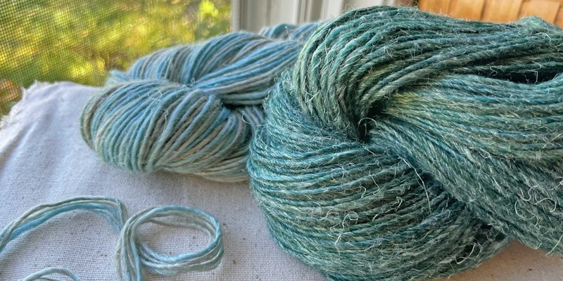 Milo, a singles of 65% Merino/35% flax from Manos del Uruguay—perfect for a fall knit. Photos by Kate Larson