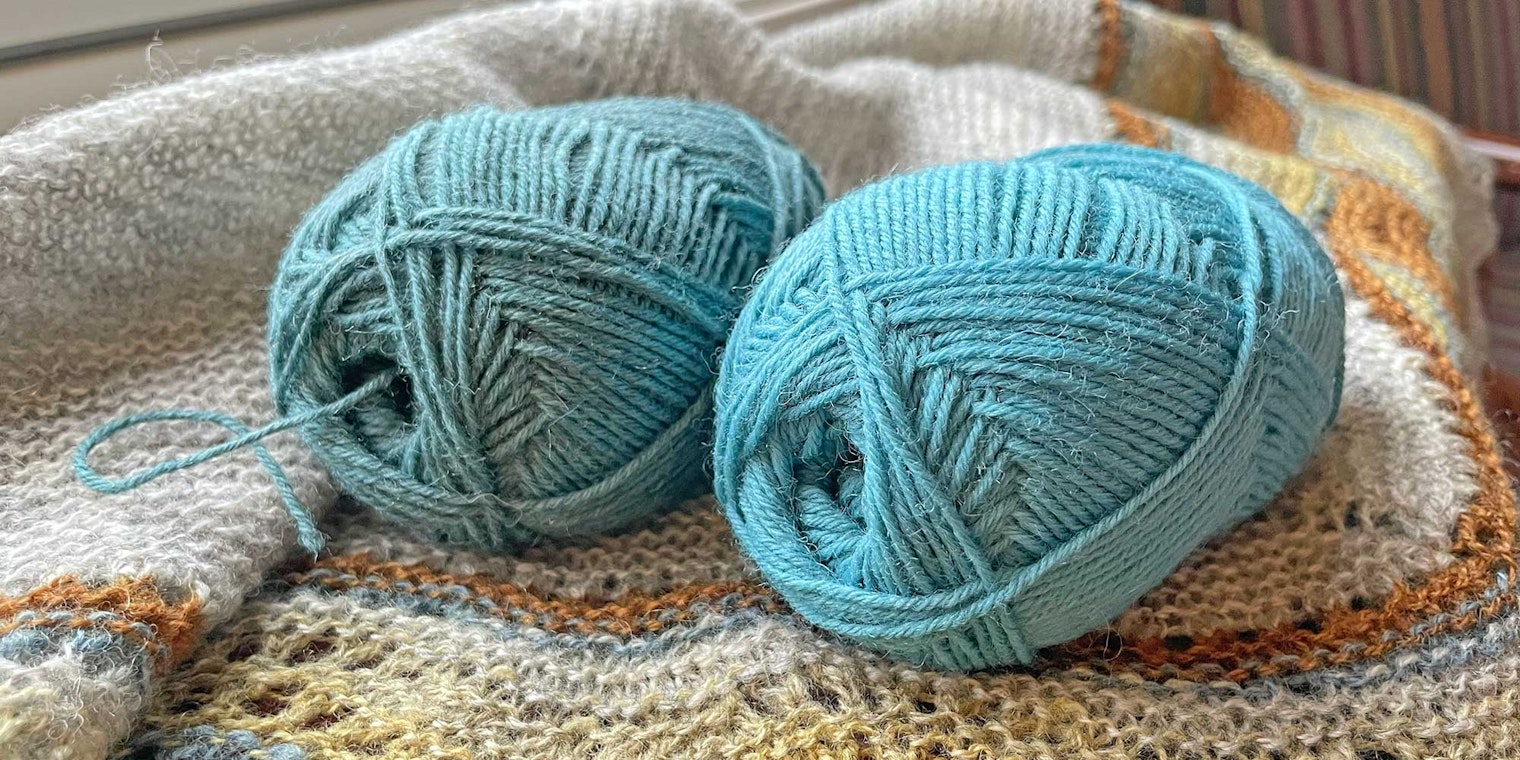 Balls of Jamieson & Smith 5-ply; all photos by Kate Larson