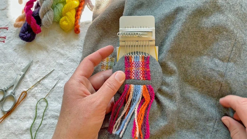 colorful woven patch
