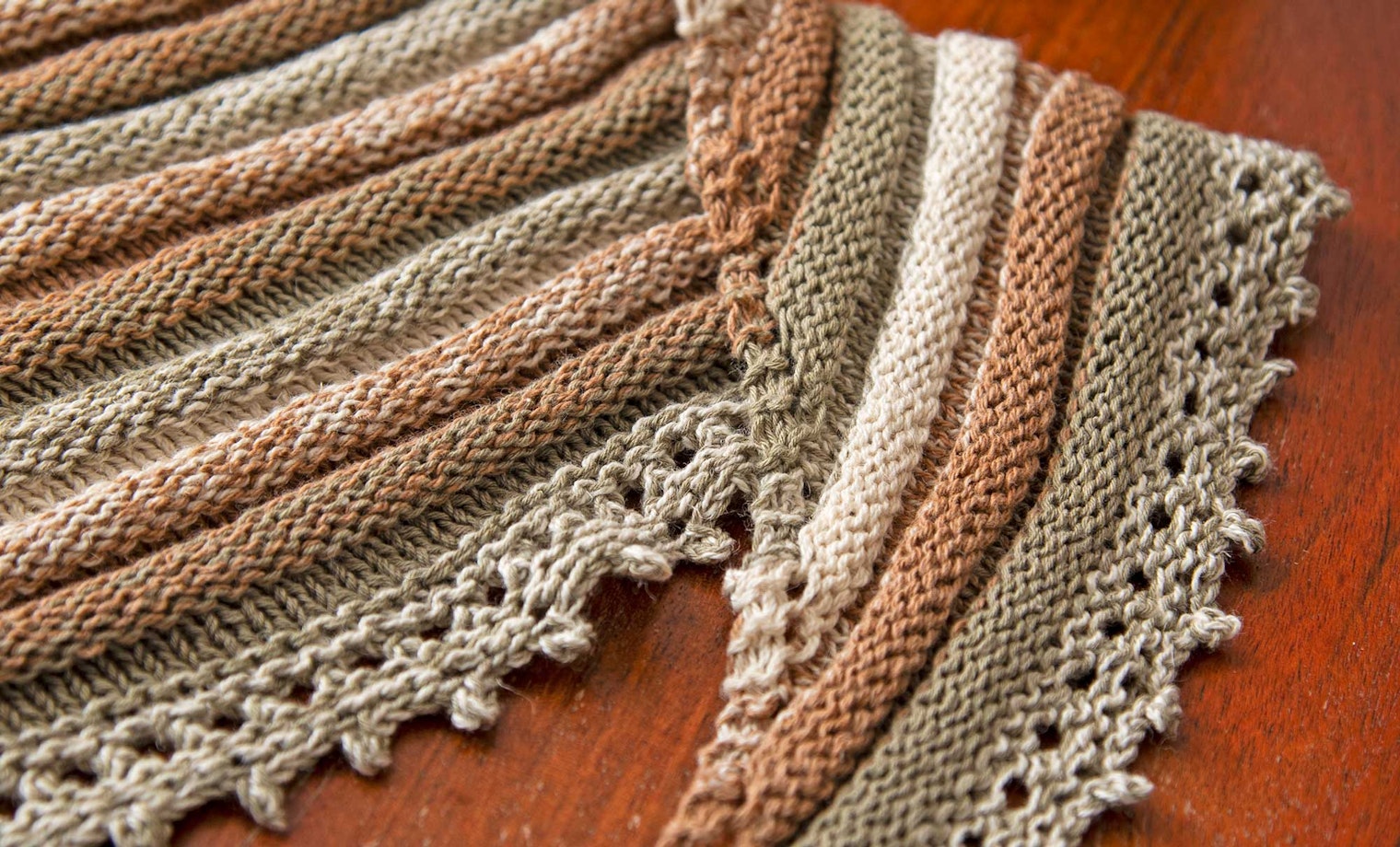 knitted cotton shawl