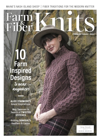 Cover of Farm & Fiber Knits Premier Issue (2024)