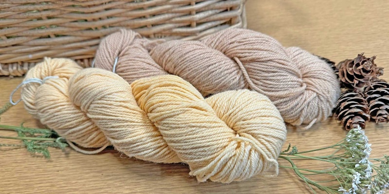 yellow and brown skeins of yarn