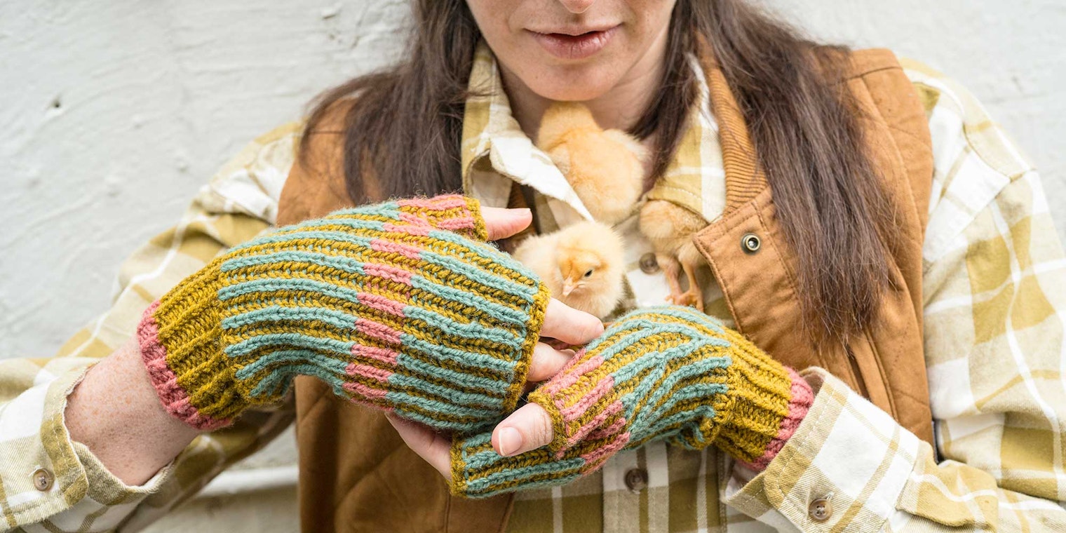 knitted mittens