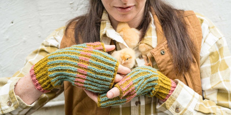 knitted mittens