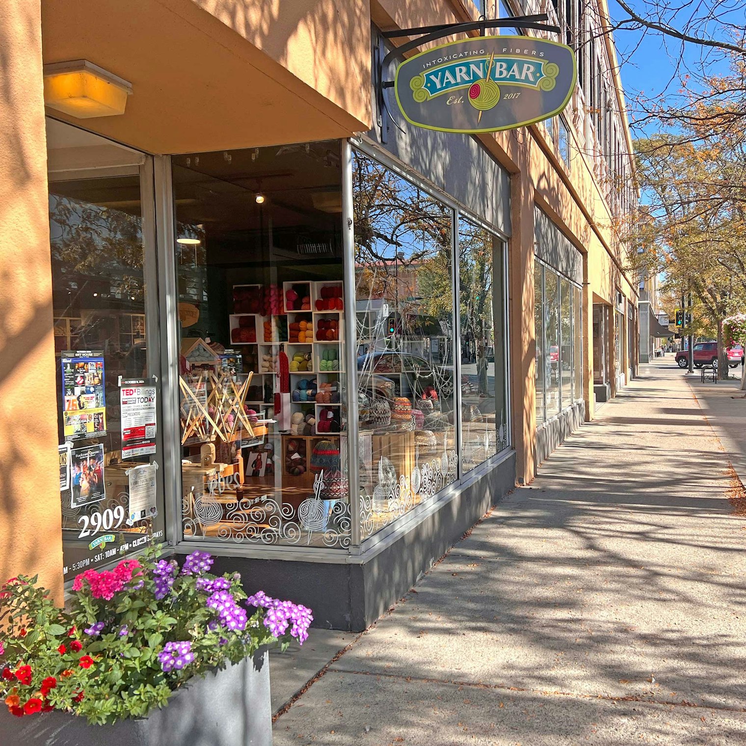 Owners of the Yarn Bar love being part of the downtown community. Photo by Sue Baker/Linda Heins