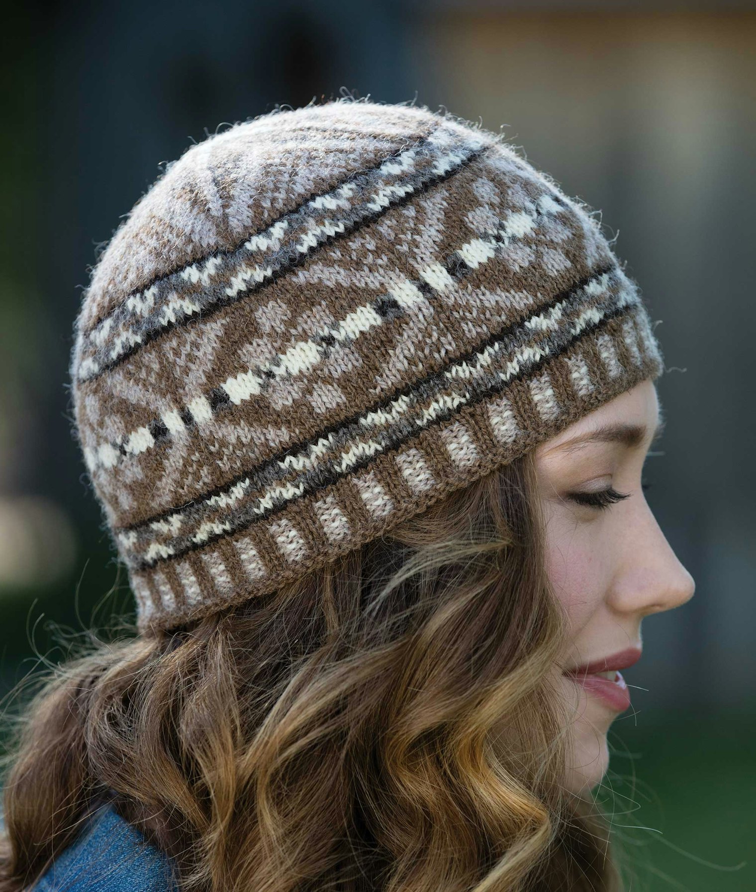 Whtie makes other colors sing in Kate Larson’s North Road Hat.