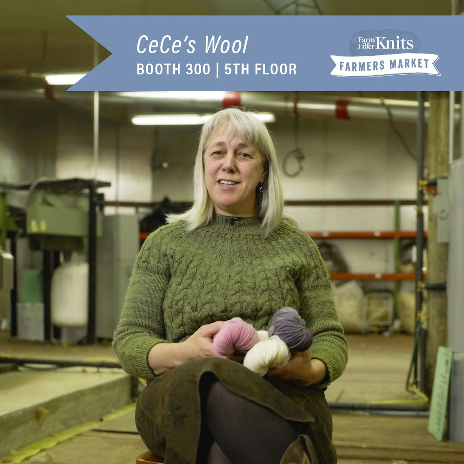 See & squish yarns from CeCe’s Wool and other members of the Hudson Valley Textile at Vogue Knitting Live. Visit them at booth 300.