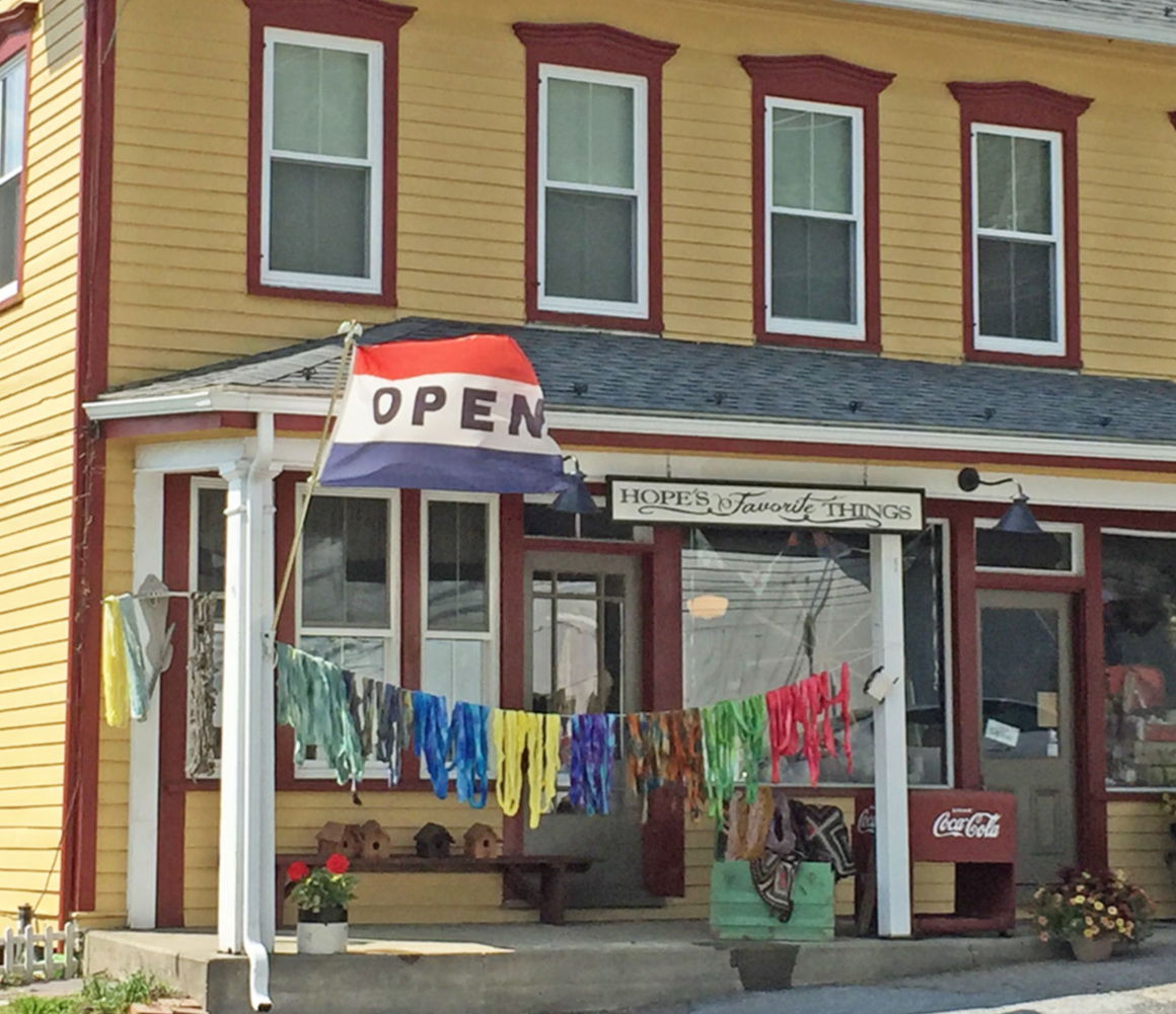 yellow general store building