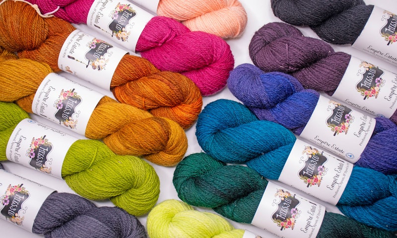 colorful skeins of yarn